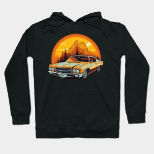 Rev up your engines and hit the road in style with this sleek car illustration Hoodie